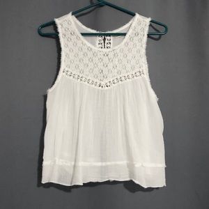 Flowy Open Back Lace Top